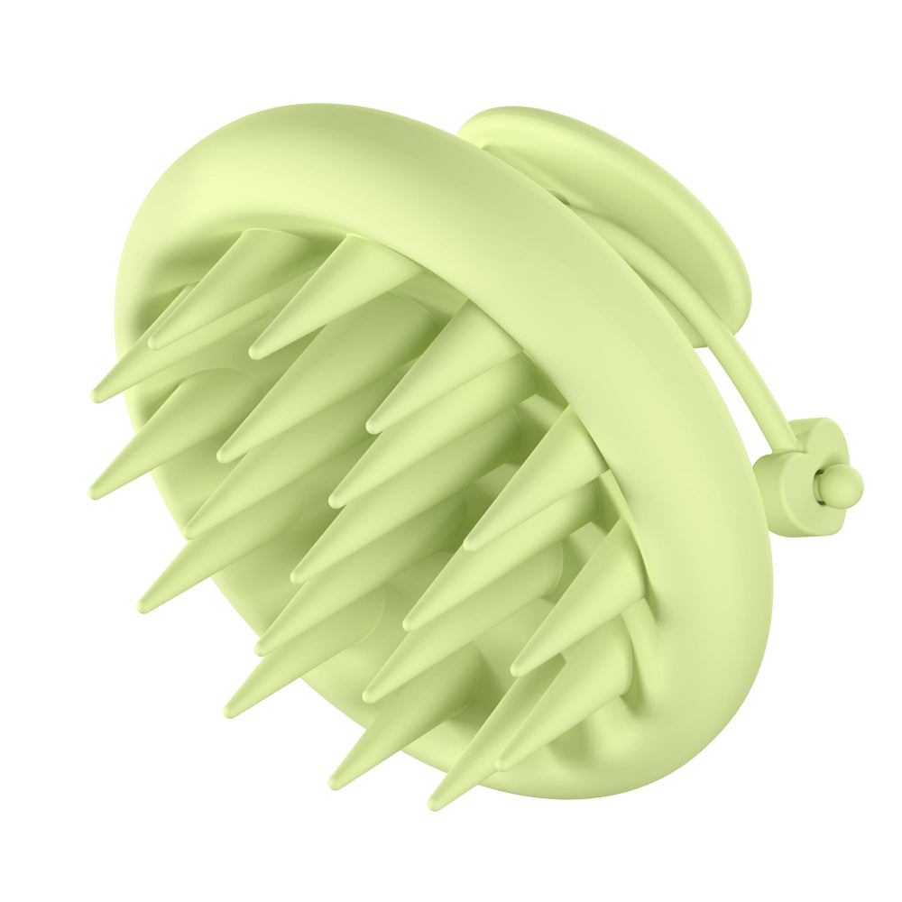 Roycederm brush front view showing compact design and easy storage benefit