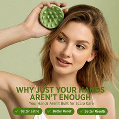 Hand holding Roycederm brush demonstrating ergonomic grip and control benefit