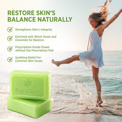 Roycederm Tea Tree Soap application scene shows easy daily use
