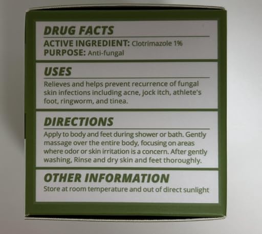 Roycederm tea tree soap rinse shot after shower