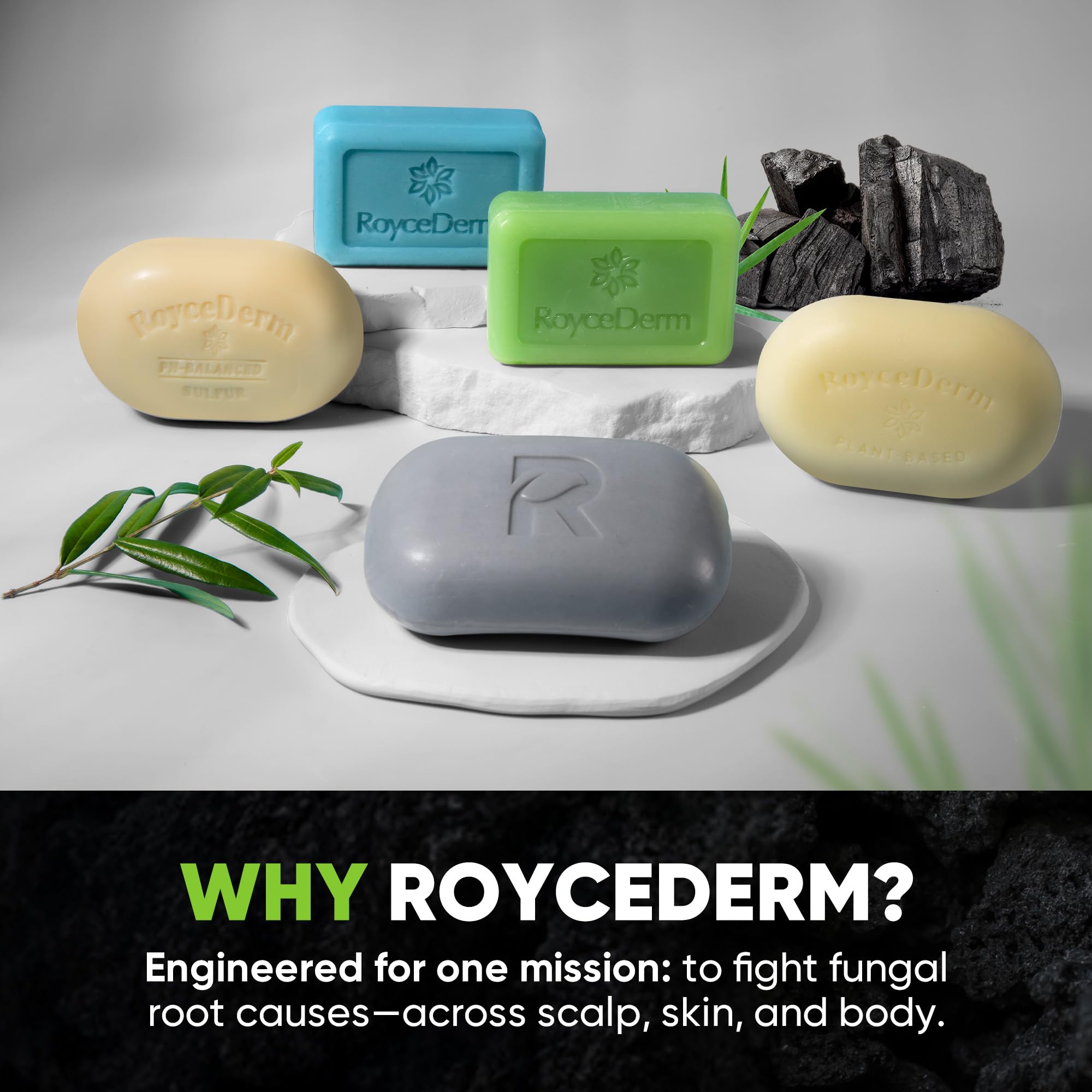 Roycederm underarm groin care closeup highlights flexible body-area benefits.