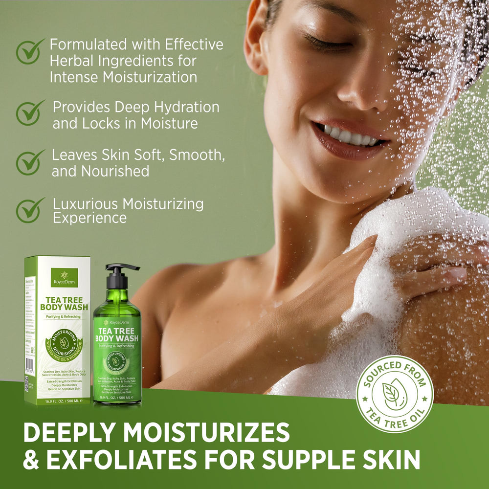 Roycederm wormwood extract leaves offer soothing, natural antifungal support in wash.