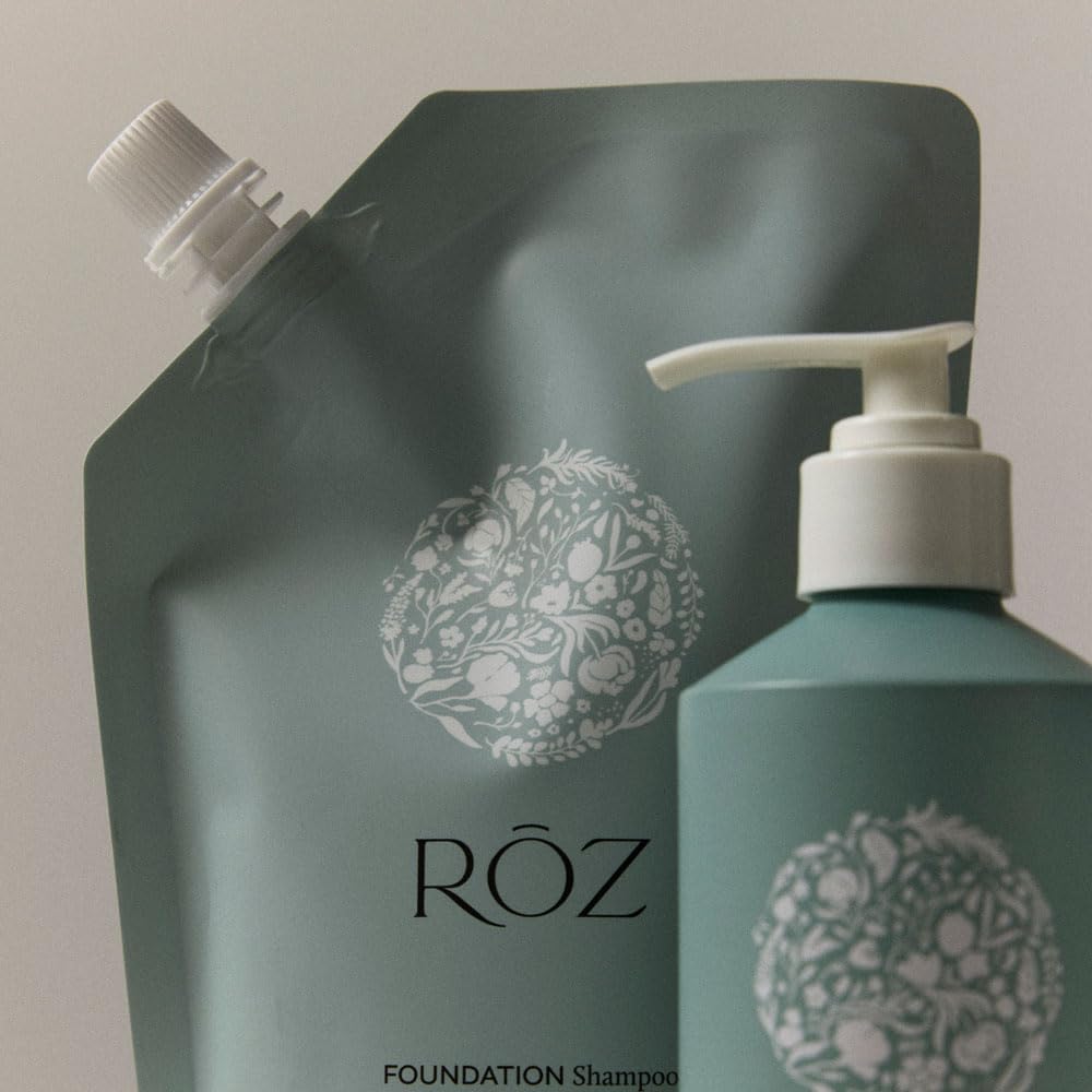 RŌZ Foundation Shampoo BotaniComplex ingredients include grape extract and essential oils.