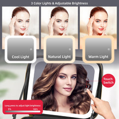 RRtide two-layer makeup case offers large-capacity storage for cosmetics.