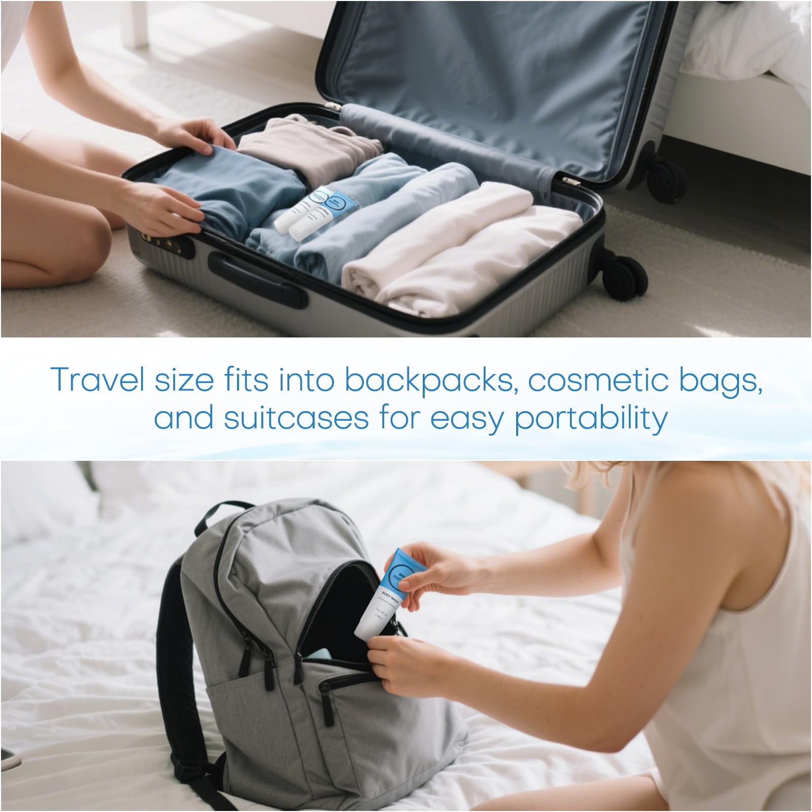 RSQAZQ 20-count travel toiletries bulk designed for guest-ready spaces.