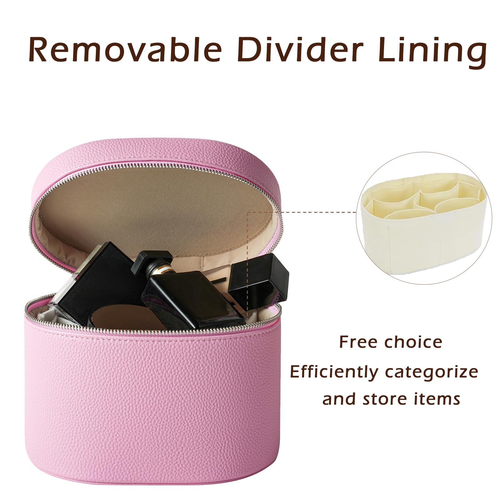 RSRSLEII portable toiletry bag with handle for easy travel