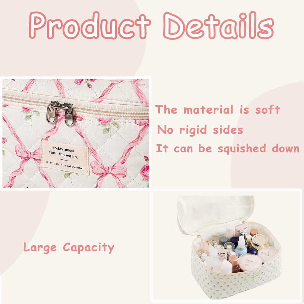 RSRSLEII small quilted bag for cosmetics and small essentials.