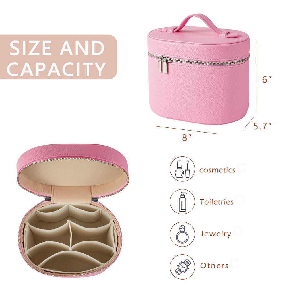 RSRSLEII waterproof PU leather texture highlights durable travel case