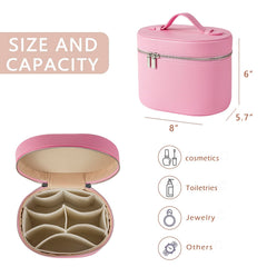 RSRSLEII waterproof PU leather texture highlights durable travel case