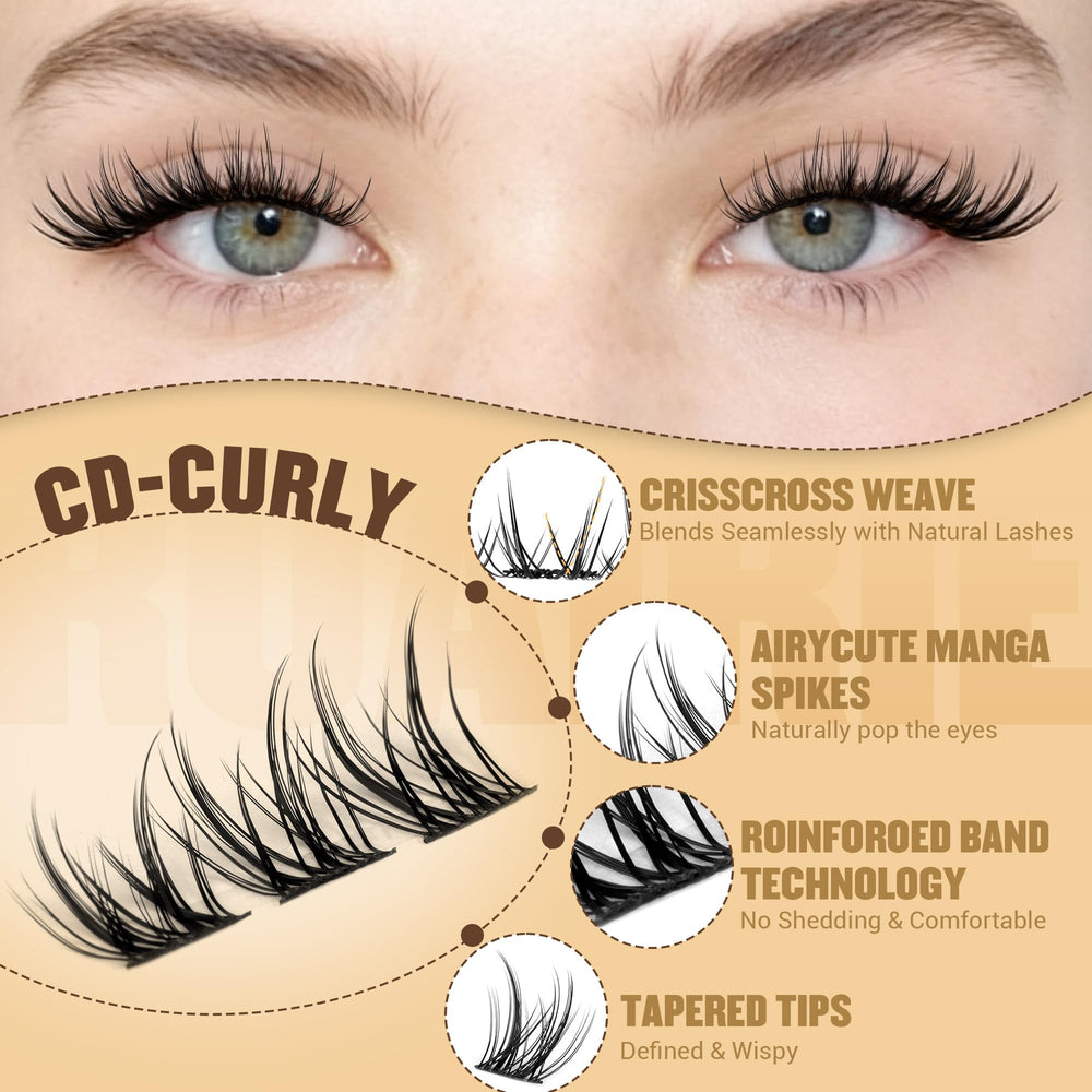 Ruairie beginner-friendly clusters simplify DIY lash expansion at home.