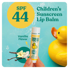 Rubber Ducky lip sunscreen SPF 44 provides broad spectrum protection