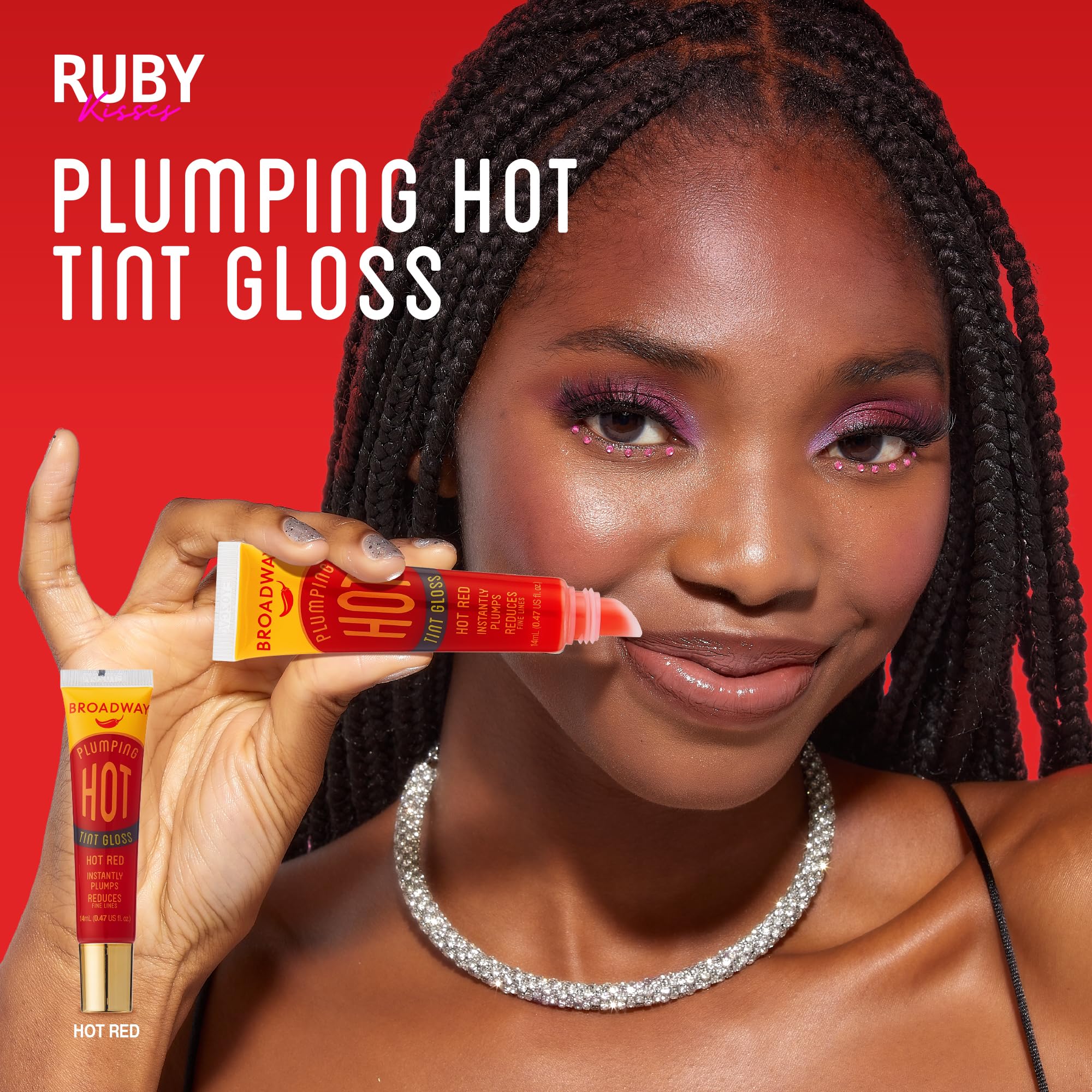 Ruby Kisses Broadway Vita-Lip brown swatch for natural tone.
