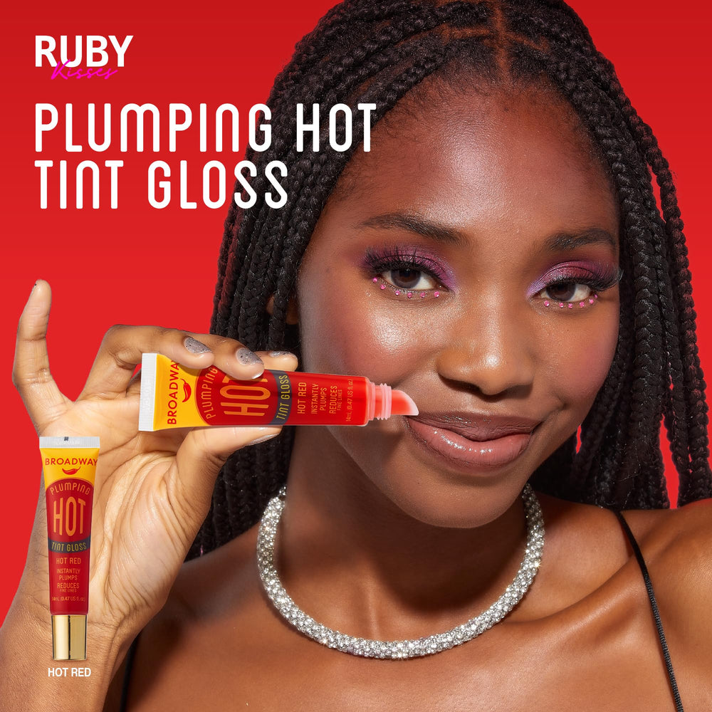 Ruby Kisses Broadway Vita-Lip brown swatch for natural tone.
