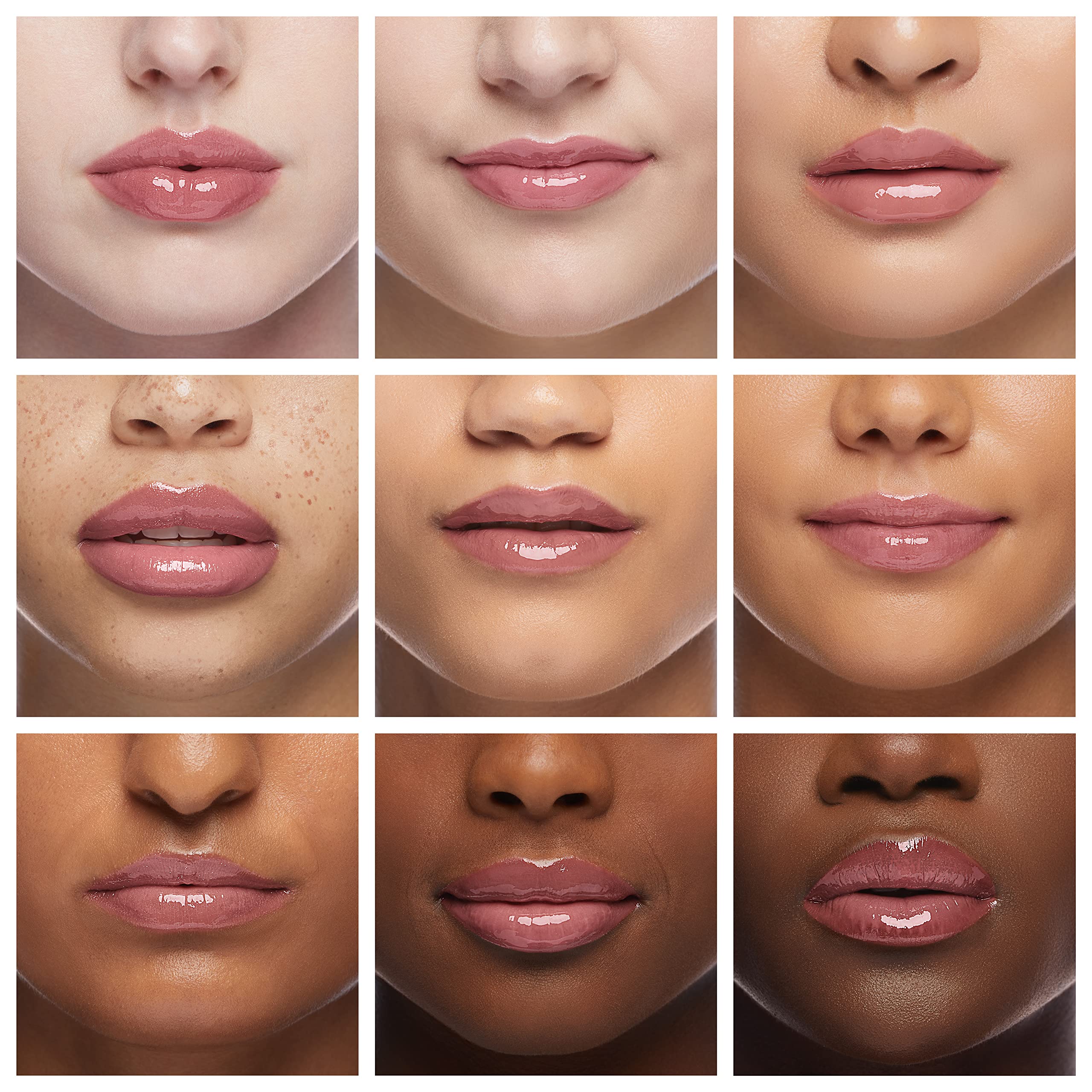 Ruby Kisses Broadway Vita-Lip Gloss high-shine finish on lips