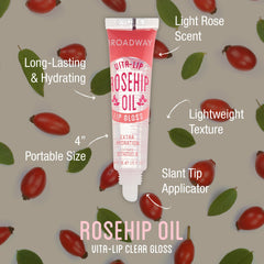 Ruby Kisses Broadway Vita-Lip Gloss high-shine finish applied for a polished look