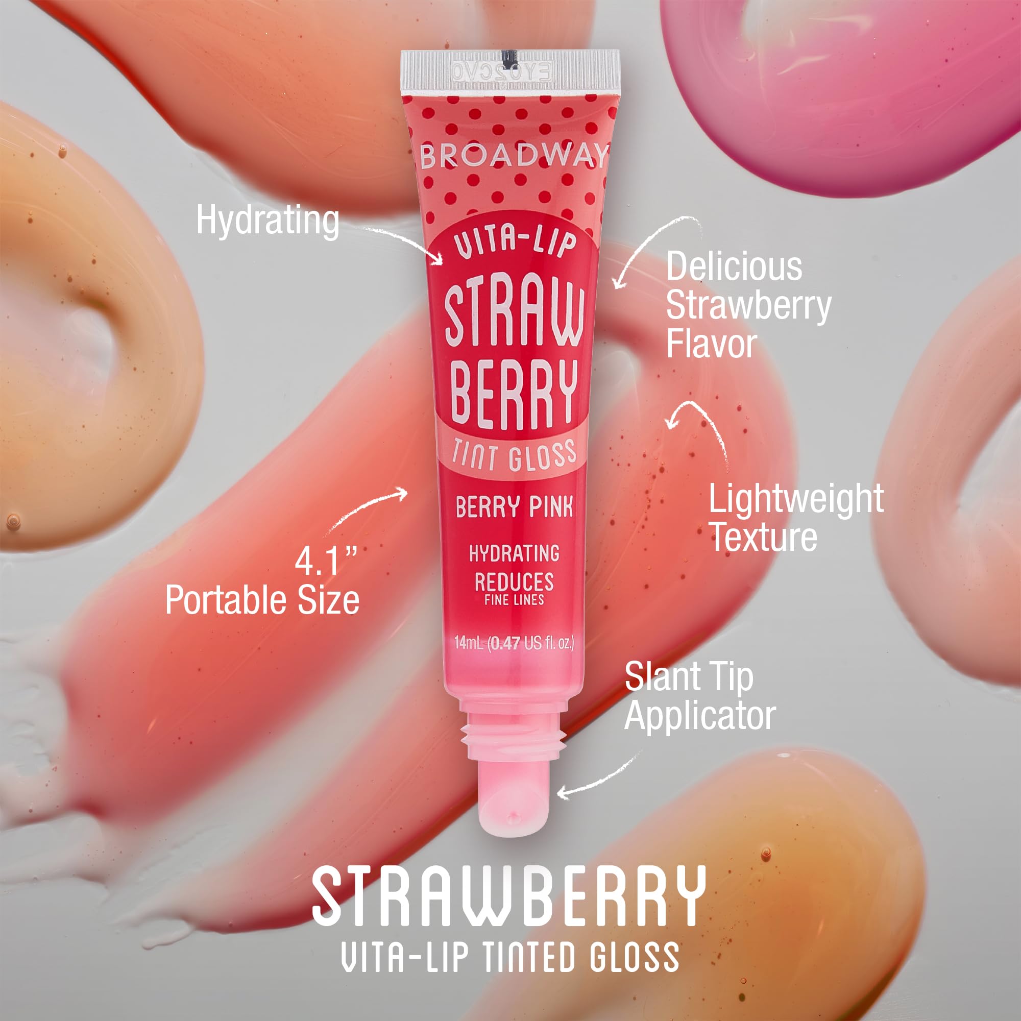 Ruby Kisses Vita-Lip gloss tube opened for quick application.