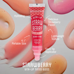 Ruby Kisses Vita-Lip gloss tube opened for quick application.