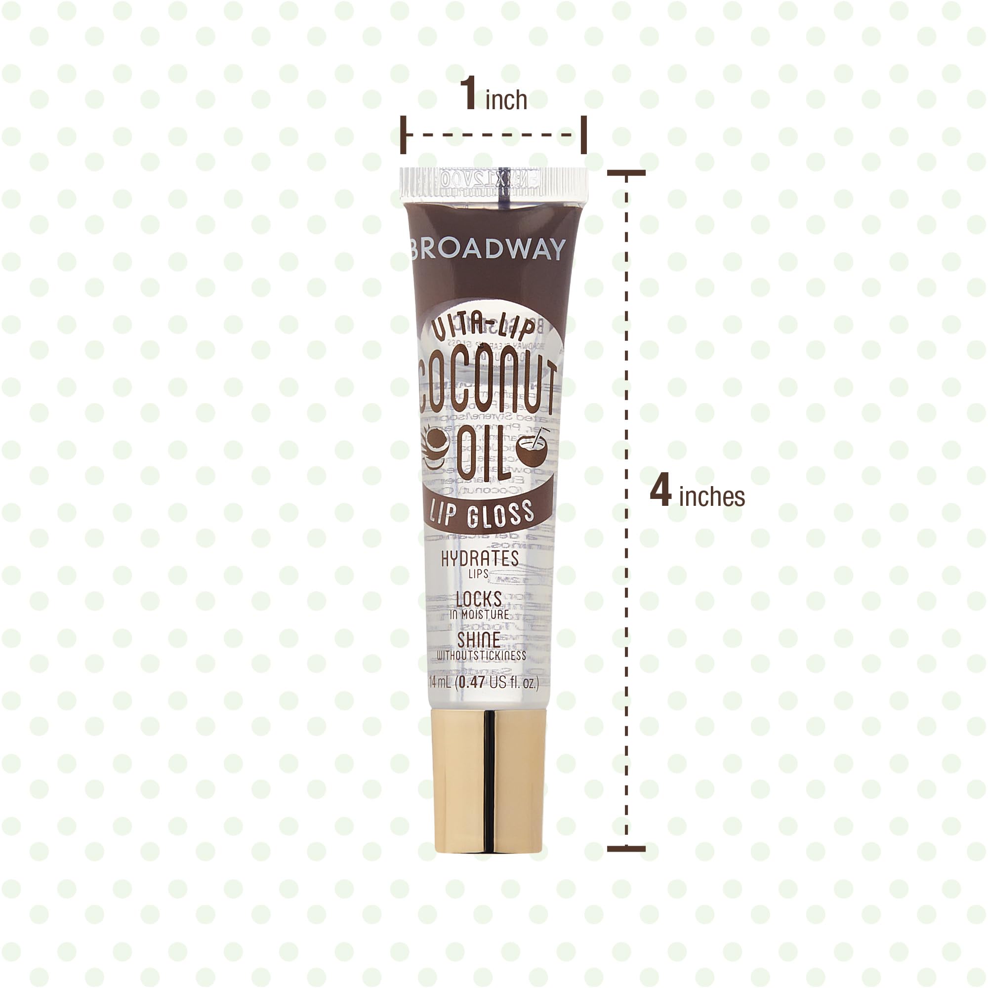 Ruby Kisses Broadway Vita-Lip gloss gel texture close-up suggests non-sticky hydration