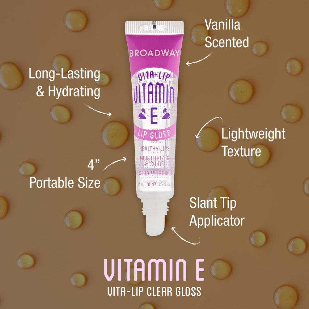 Ruby Kisses Broadway Vita-Lip tube closeup highlights smooth texture.