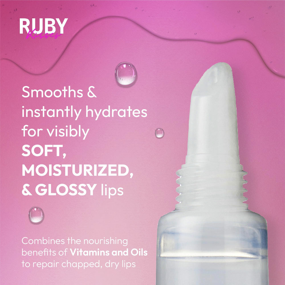 Ruby Kisses Hydrating Lip Oil Clear RLO01 packaging-visual communicates premium lip care.