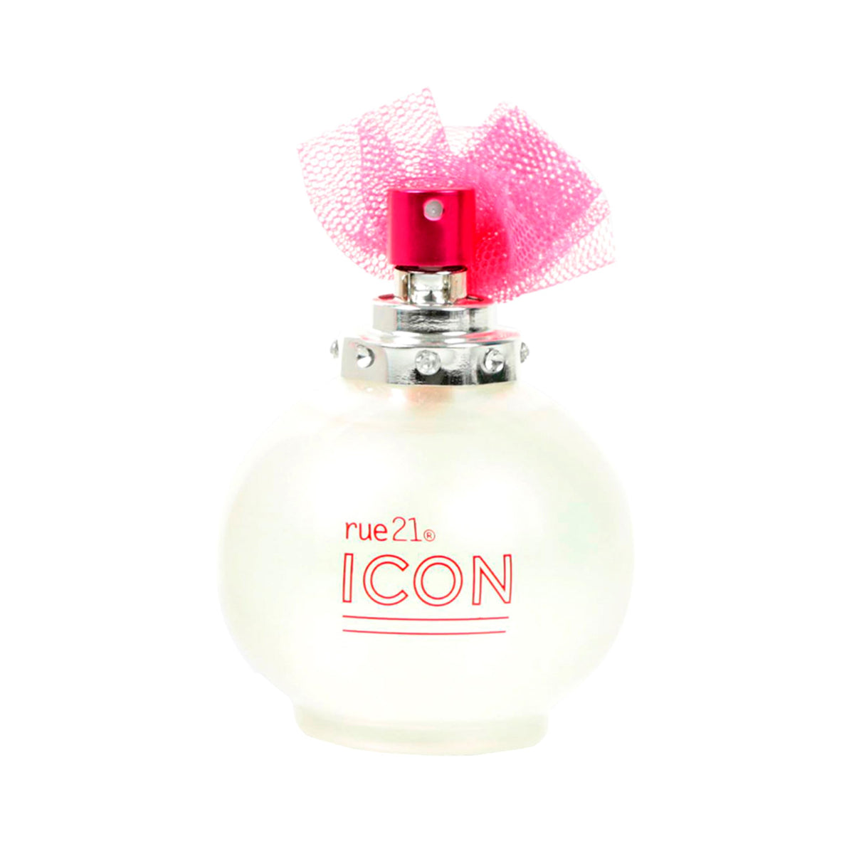 Rue 21 Icon bottle closeup, a daily-fragrance for confident wear.