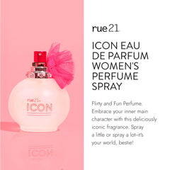 Rue 21 Icon scent diffuses softly on skin for a wearable aura.