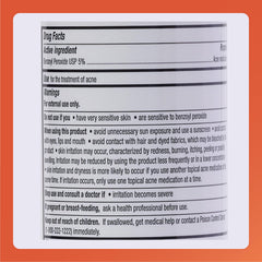 Rugby Benzoyl Peroxide Wash dispensing pump highlights easy daily use