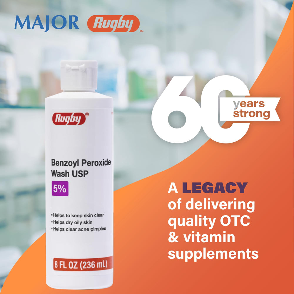 Rugby Benzoyl Peroxide Wash texture swirl highlights formula consistency for cleansing