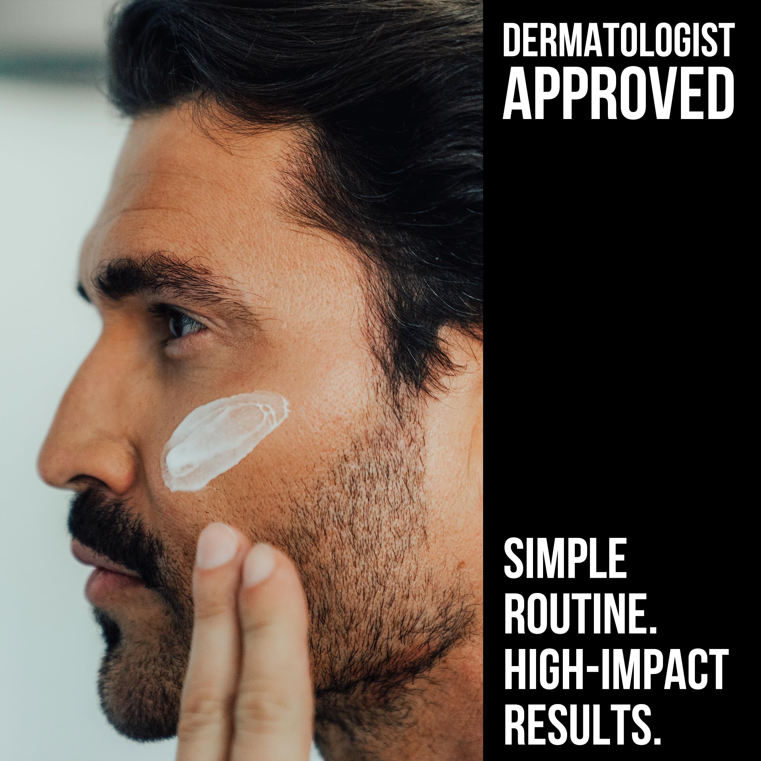 RUGGED & DAPPER Age Defense post shave comfort shown after grooming