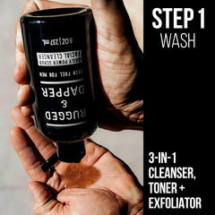 RUGGED & DAPPER Daily Power Scrub foam texture for deep-cleanse morning ritual