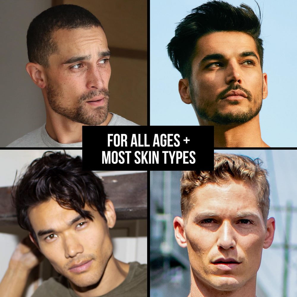 RUGGED & DAPPER moisturizer application close-up shows quick absorption