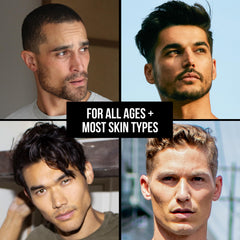 RUGGED & DAPPER moisturizer application close-up shows quick absorption