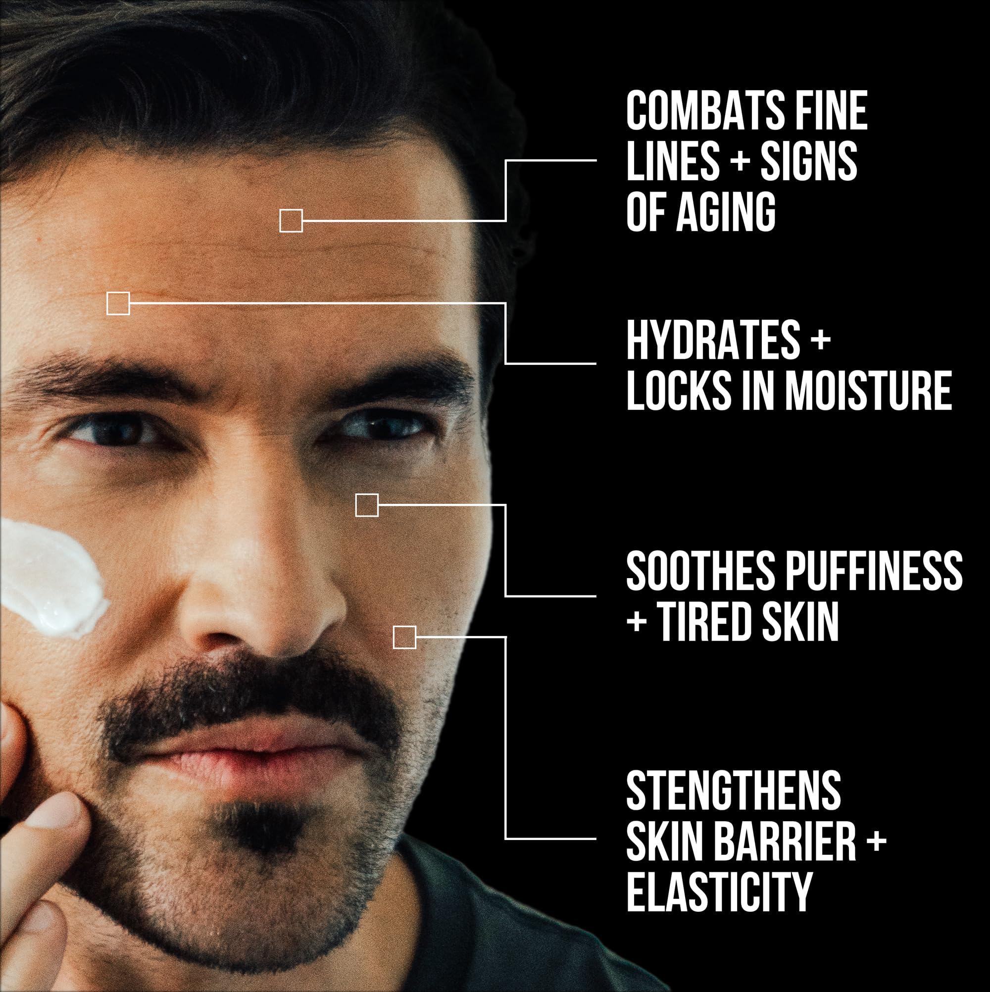 RUGGED & DAPPER night cream canister emphasizes nighttime nourishment