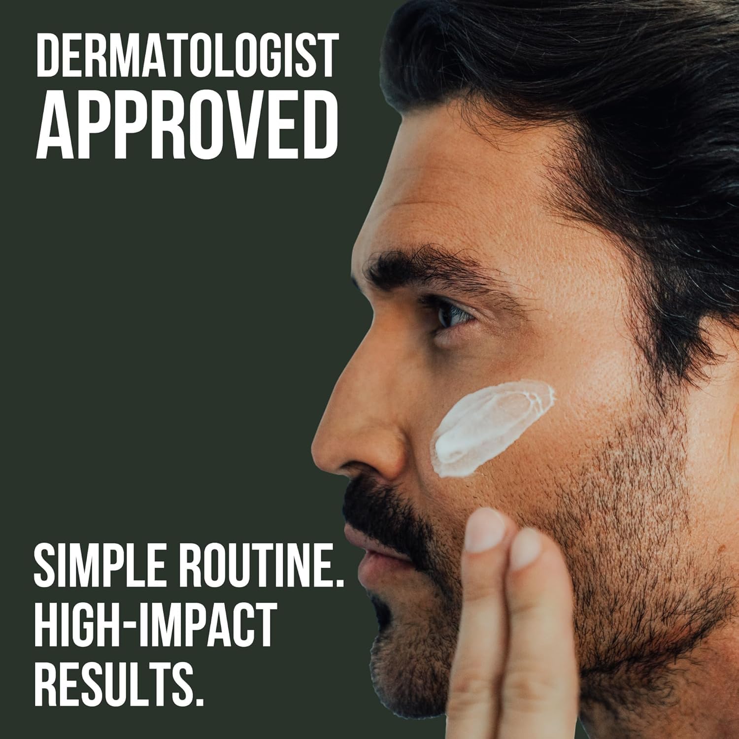 RUGGED & DAPPER Organic ingredients bottle highlighting vitamins and peptides
