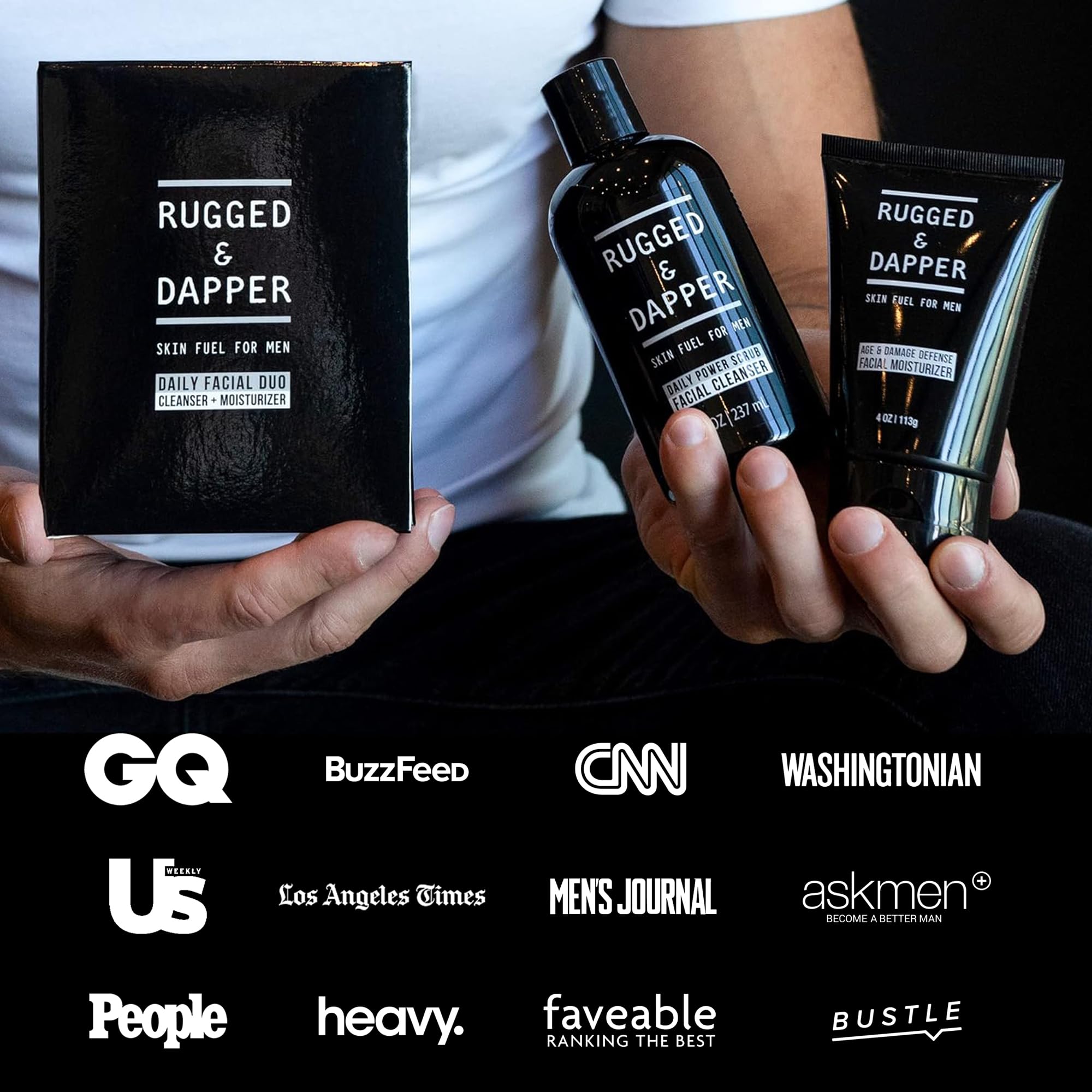RUGGED & DAPPER Shower routine post-shower glow