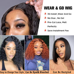 RUI MEI SI glueless wig pre-cut lace highlights effortless wear and everyday ease