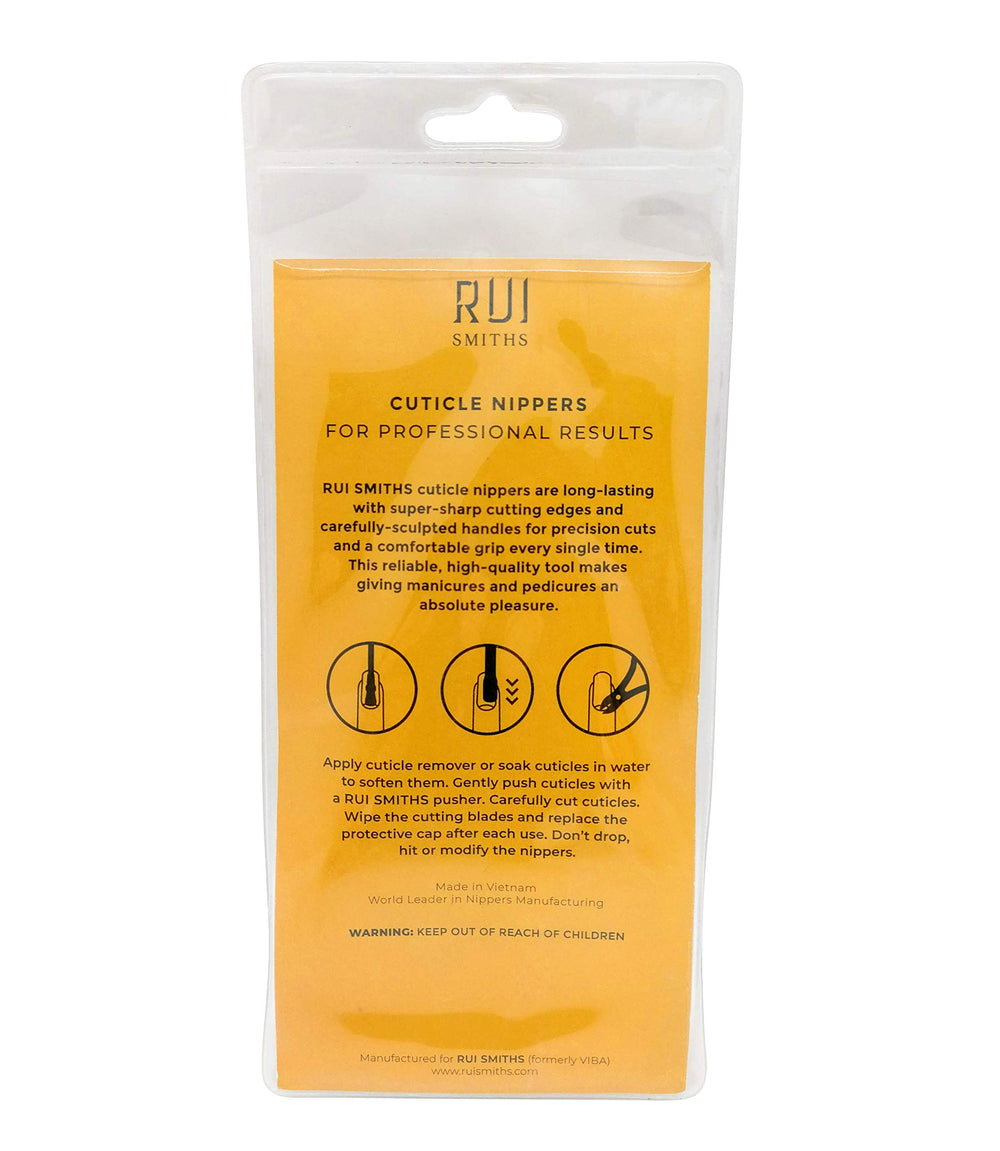 Rui Smiths cuticle nippers in a professional spa setting showcasing spa-grade tools