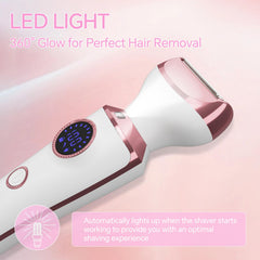 RUIBO electric razor waterproof design supports wet and dry shaving for convenience.