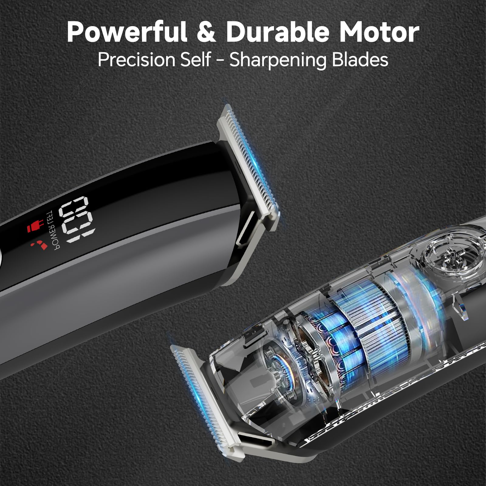 RUIBO face trimmer attachment for clean facial detail.