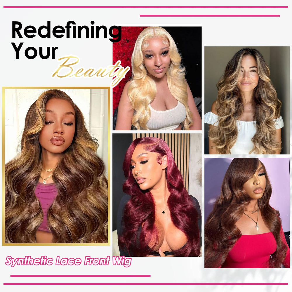 Ruiieea 26-inch length creates dramatic, voluminous waves