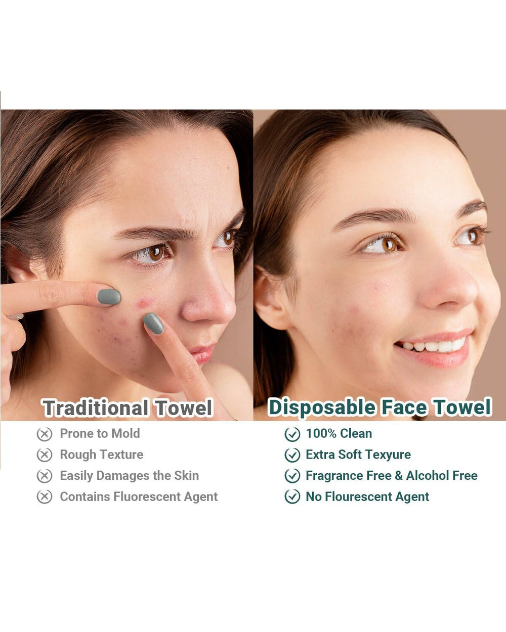 RUIJIU 100% natural materials ensure gentle skin contact and durability.