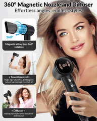 Ruikeeee hair dryer concentrator nozzle directs airflow for sleek finishes.