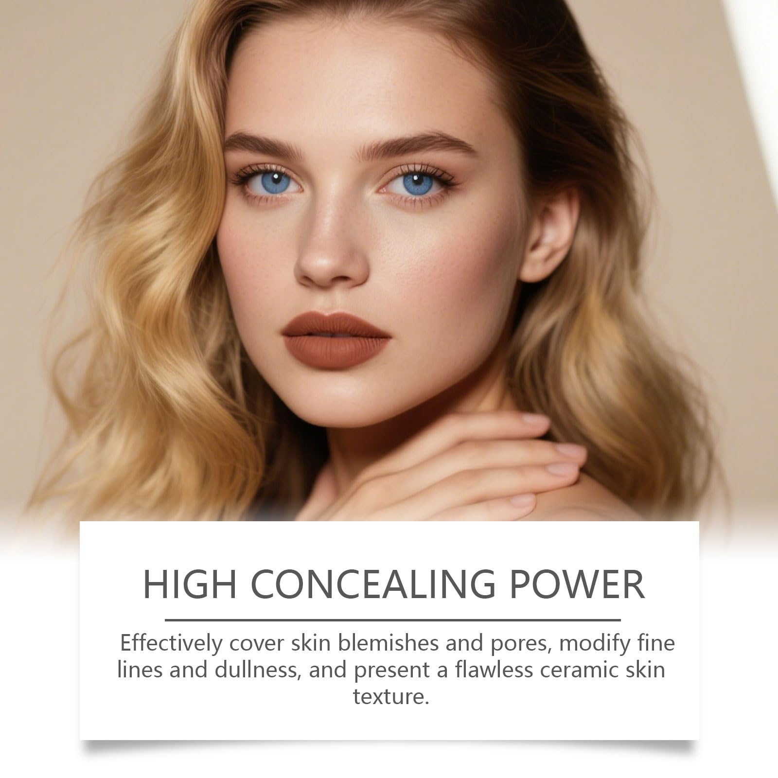 RuiMewK dewy finish texture on skin without heaviness