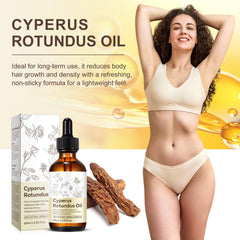 Rulviou Cyperus Rotundus Oil being applied—easy post-shave maintenance for smoother skin.