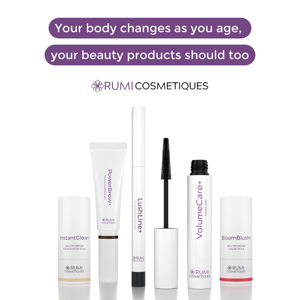 Rumi Cosmetiques LushLine+ waterproof formula delivers long-lasting, smudge-resistant wear.