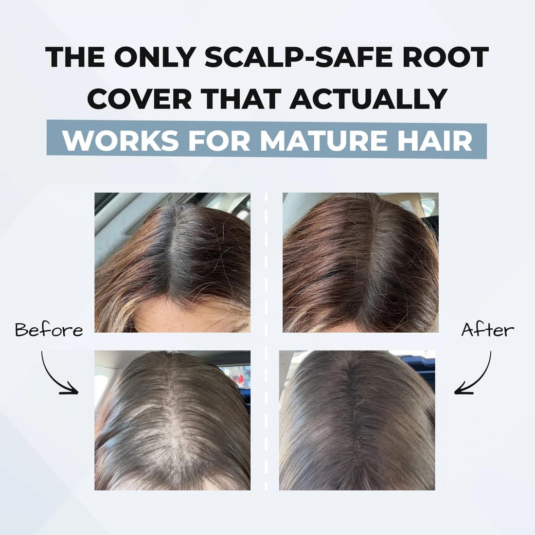 HairMagic+ buildable coverage smooths thinning areas with subtle volume.