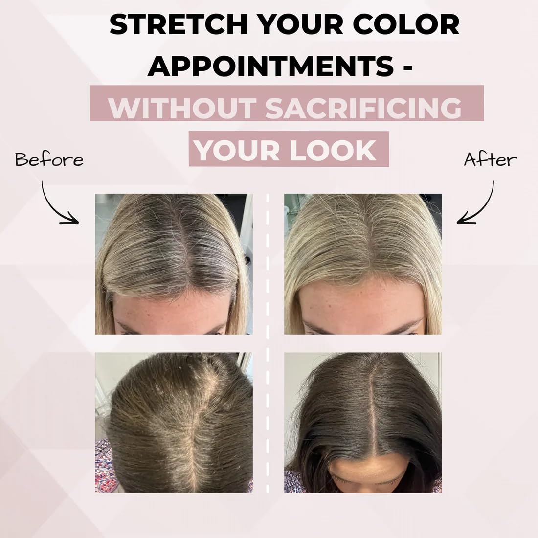 Rumi Cosmetiques HairMagic+ argan oil formula nourishes scalp while concealing.