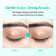 Ruminae dual-action applicator Ball Tip and Spoolie promotes precise follicle care and lash coating.