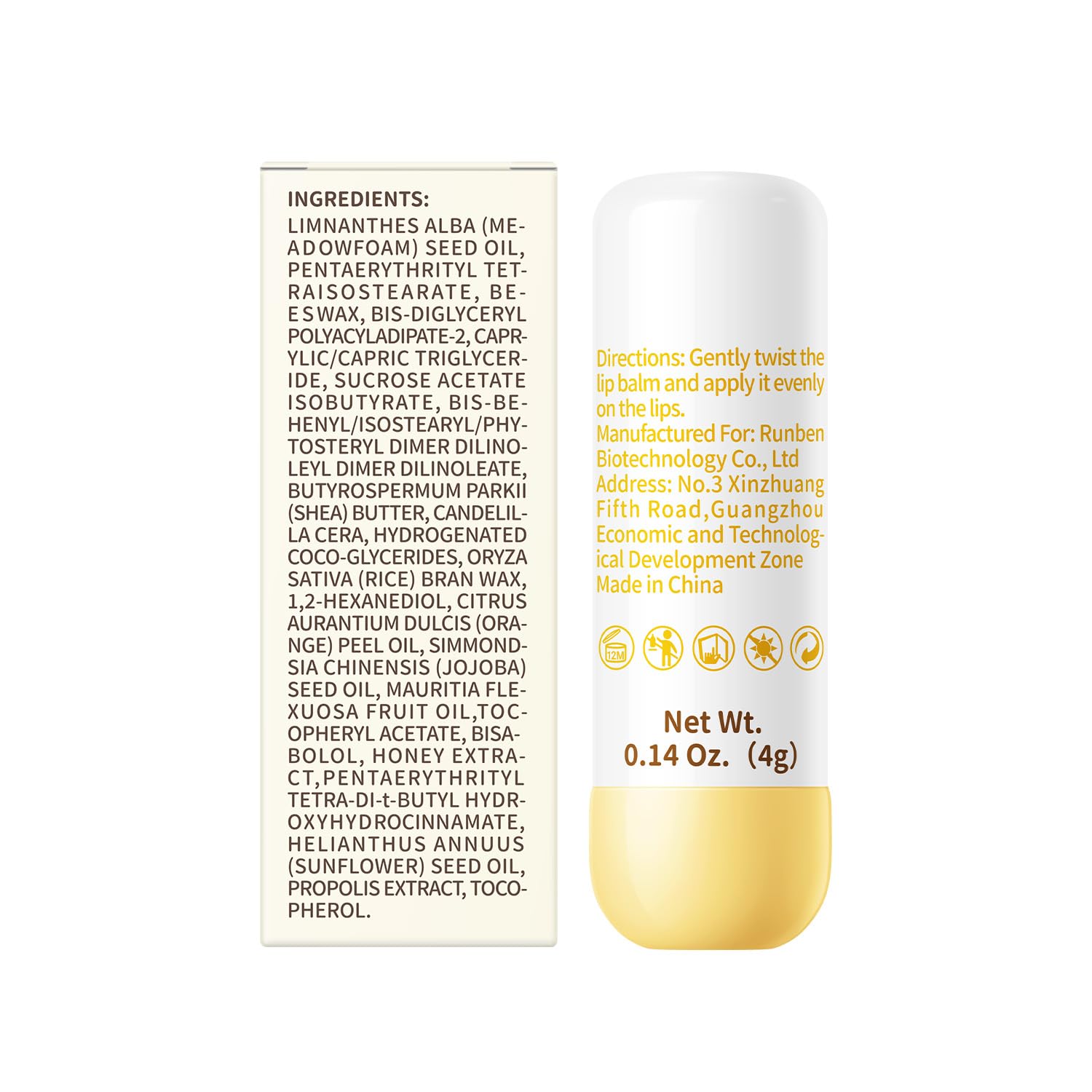 RUNBEN Kids Lip Balm gift-ready design suits baby showers and party favors.