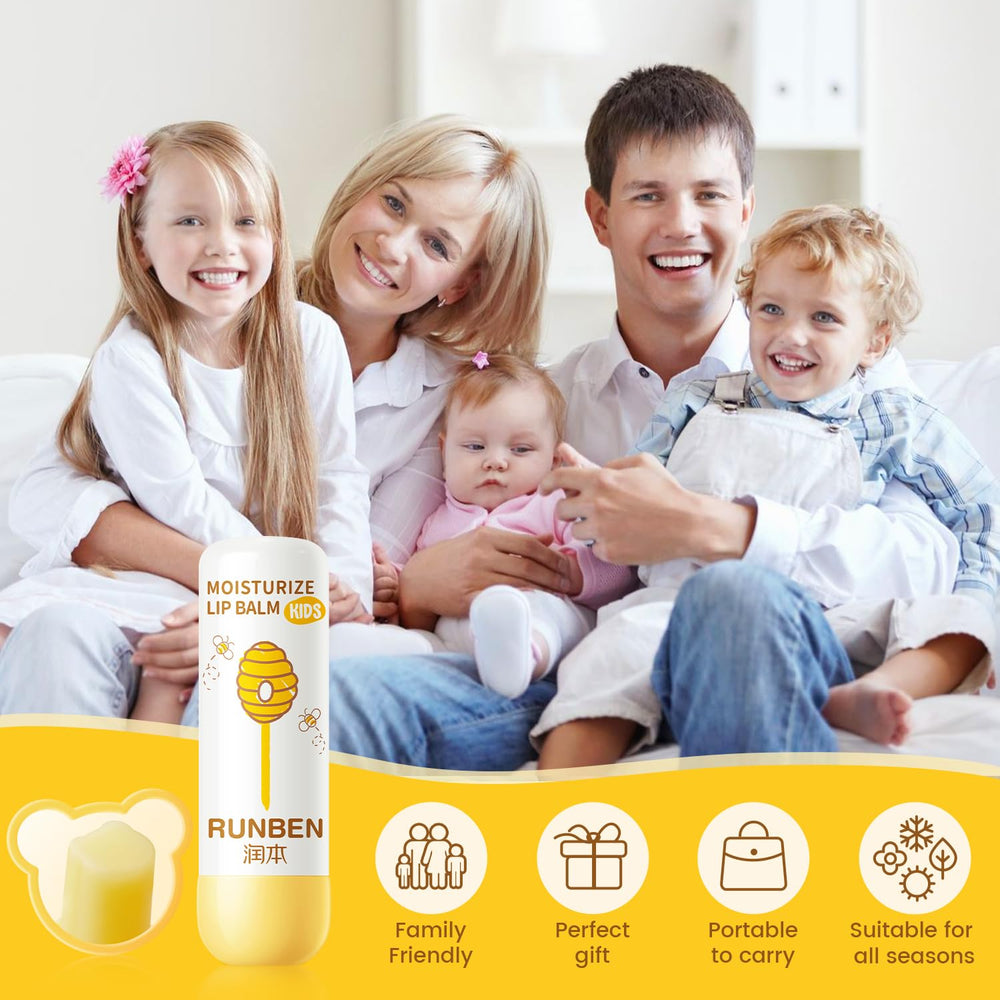 RUNBEN Kids Lip Balm VE essence nourishes and supports the barrier.